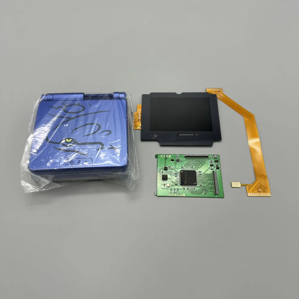 2024 new GBASP IPS LCD 2.9 "IPS high brightness LCD and shell kit for Gameboy advance SP