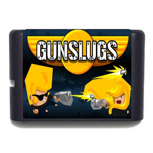 Gunslugs MD 16 Bit game card for mega drive genesis