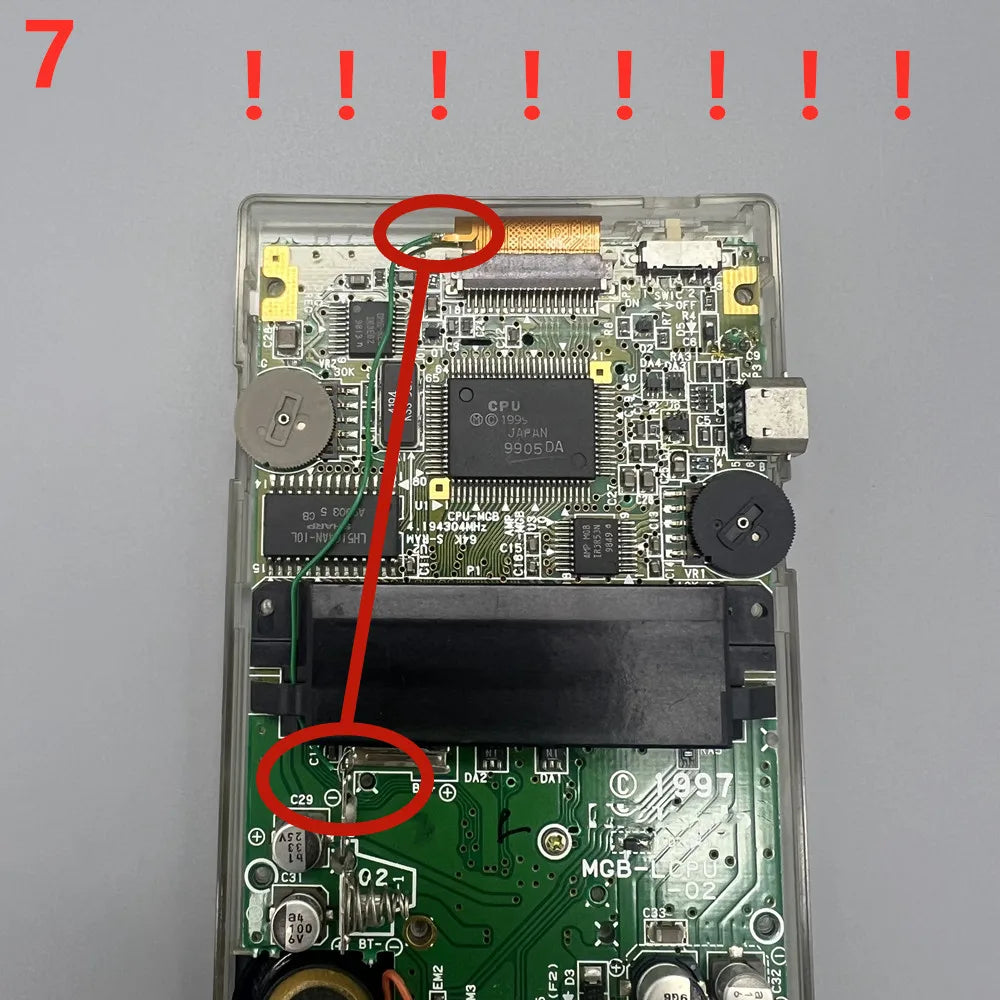 new GBP LCD screen. Easy to install 2.6 "original size IPS high brightness LCD screen is suitable for Nintendo Gameboy pocket