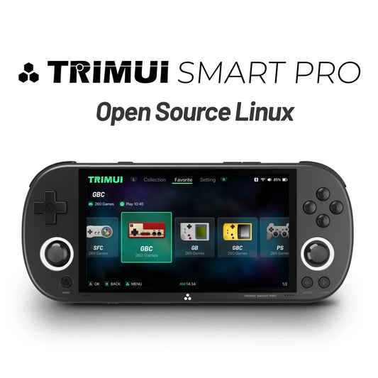 Trimui Smart Pro Handheld Game Players 4.96'' IPS Linux System Retro Portable Video Game Console 5000mAh Battery 13000+ Games