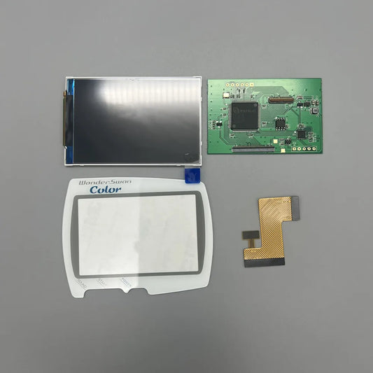 WSC IPS LCD Screen DIY Kit Backlight Brightness For Bandai Wonder Swan Color WSC. No need to cut the shell, original size