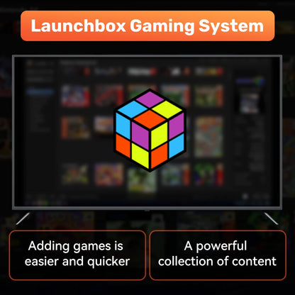 Launchbox 500G Gaming Hard Drive Emulator Game Consoles For PS4/Switch/Game Cube/PS3/PS2/WII/WIIU Built-in 3700+ 3D&AAA PC Games