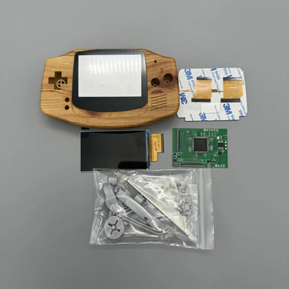 GBA IPS LCD no cut shell required easy to install 2.9 "IPS high brightness LCD and shell kit for Gameboy advance GBA