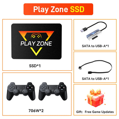 PlayZone 1TB Emulator Consoles Portable Retro Game SSD For PS5/PS4/PS3/Xbox/Switch/WII/WIIU Handheld Game HDD With 16000+ Games