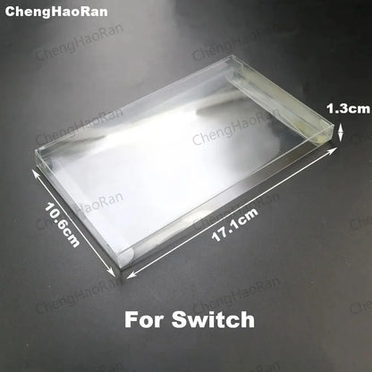 1piece Clear Transparent Game Cartridge Box Case  Games Plastic PET Protector for N64 NES SNES for ps5 ps4 ps3 GB GBA GBC Switch