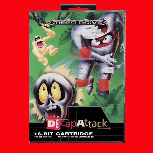 DeCap Attack 16Bit MD Game Cartridge with EUR Box for Sega Megadrive Genesis Systems