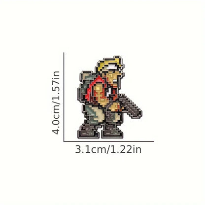 1pc Classic Retro Old Games Metal Slug Enamel Pins – Cartoon Metal Brooch Badge for Jacket, Bags, Hats, Cosplay Accessories