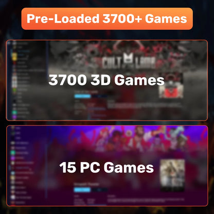 Launchbox 500G Gaming Hard Drive Emulator Game Consoles For PS4/Switch/Game Cube/PS3/PS2/WII/WIIU Built-in 3700+ 3D&AAA PC Games