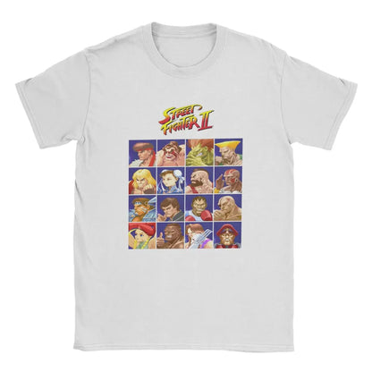 Men's T Shirt Street Fighting Fighters II Select Character Game Funny Cotton Clothe Short Sleeve Crew Neck Tee Plus Size T-Shirt