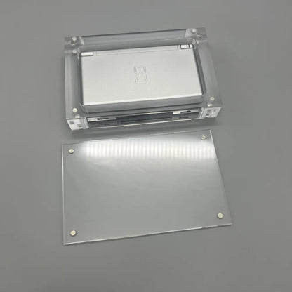 High transparency acrylic magnetic cover console storage box for Nintendo DS Lite DSL.Please pay attention to your console model