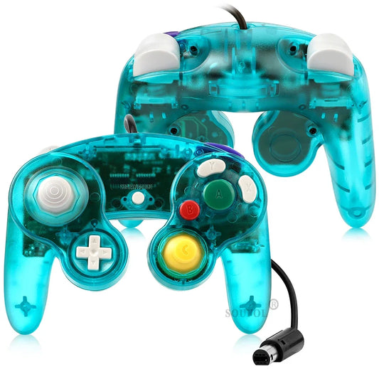 New Replacement Transparent Game Controller Gamepad Wired Handheld Joystick For NGC GameCube Video Game Console