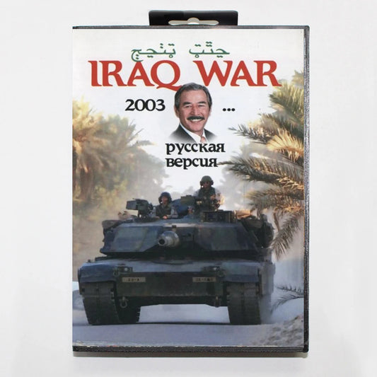 Iraq War 2003 16Bit MD Game Cartridge with RU Box for Sega Megadrive Genesis Systems