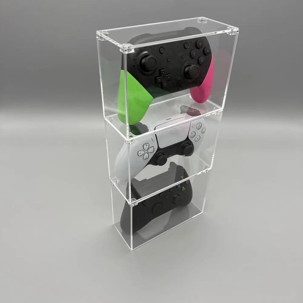 Handle storage box for PS5 SWITCH XBOX console handle. Magnetic cover high transparency acrylic box Can be stacked