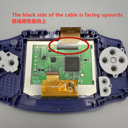 2025 GBA IPS LCD 3.0 "IPS high brightness LCD screen and shell kit for Gameboy advance GBA.no cut shell required easy to install