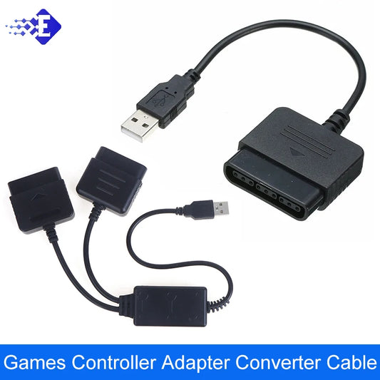 For Sony PS1 PS2 PlayStation Dualshock 2 Joypad GamePad to 3 PS3 PC USB Games Controller Adapter Converter Cable without Driver