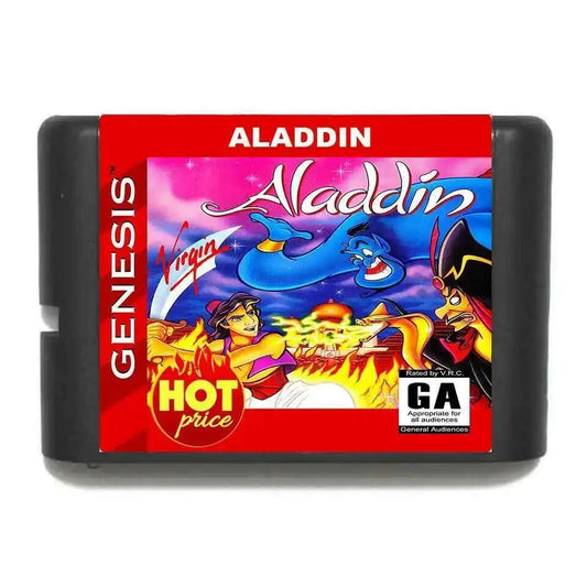Aladdin 16 Bit MD Game Card Reproduction Game Cart for Sega Genesis Mega Drive