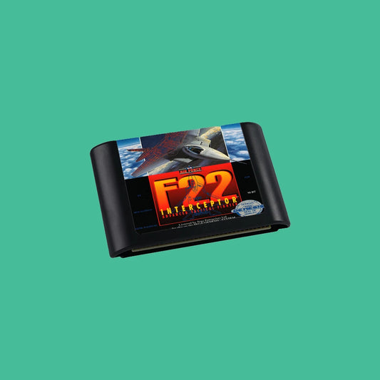 F22 Interceptor USA Game for SEGA Mega Drive Genesis 16 bit Consoles Game Cartridge Box Manual