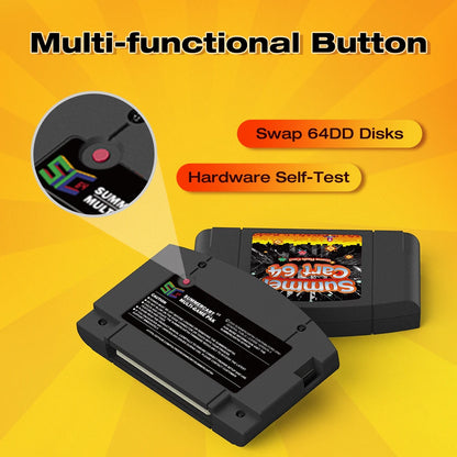 5400 In 1 SummerCart 64 Game Card For N64 Retro Game Cartridge ED 64 For Nintendo 64 With 32GB TF Card No Region Restriction