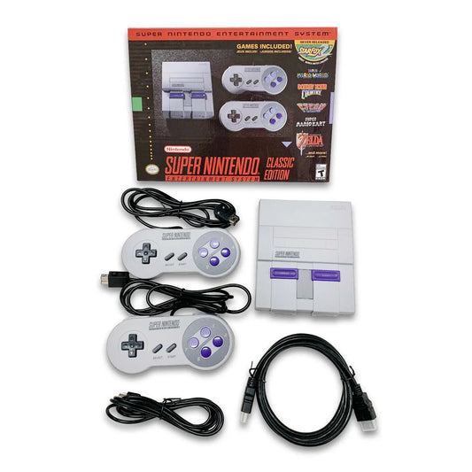 SuperNES Nintend 21 Games SNES Game Console 16-bit SNES MINI Game Console U.S. Version 30 Games Support Tf Card