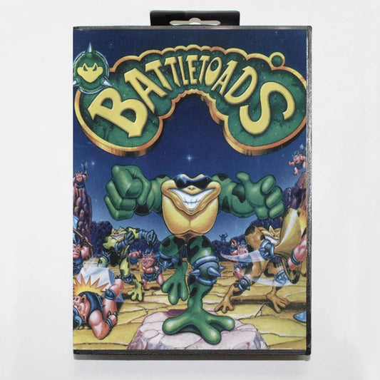 Battletoads 16Bit MD Game Cartridge with RU Box for Sega Megadrive Genesis Systems