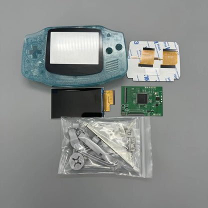 GBA IPS LCD no cut shell required easy to install 2.9 "IPS high brightness LCD and shell kit for Gameboy advance GBA