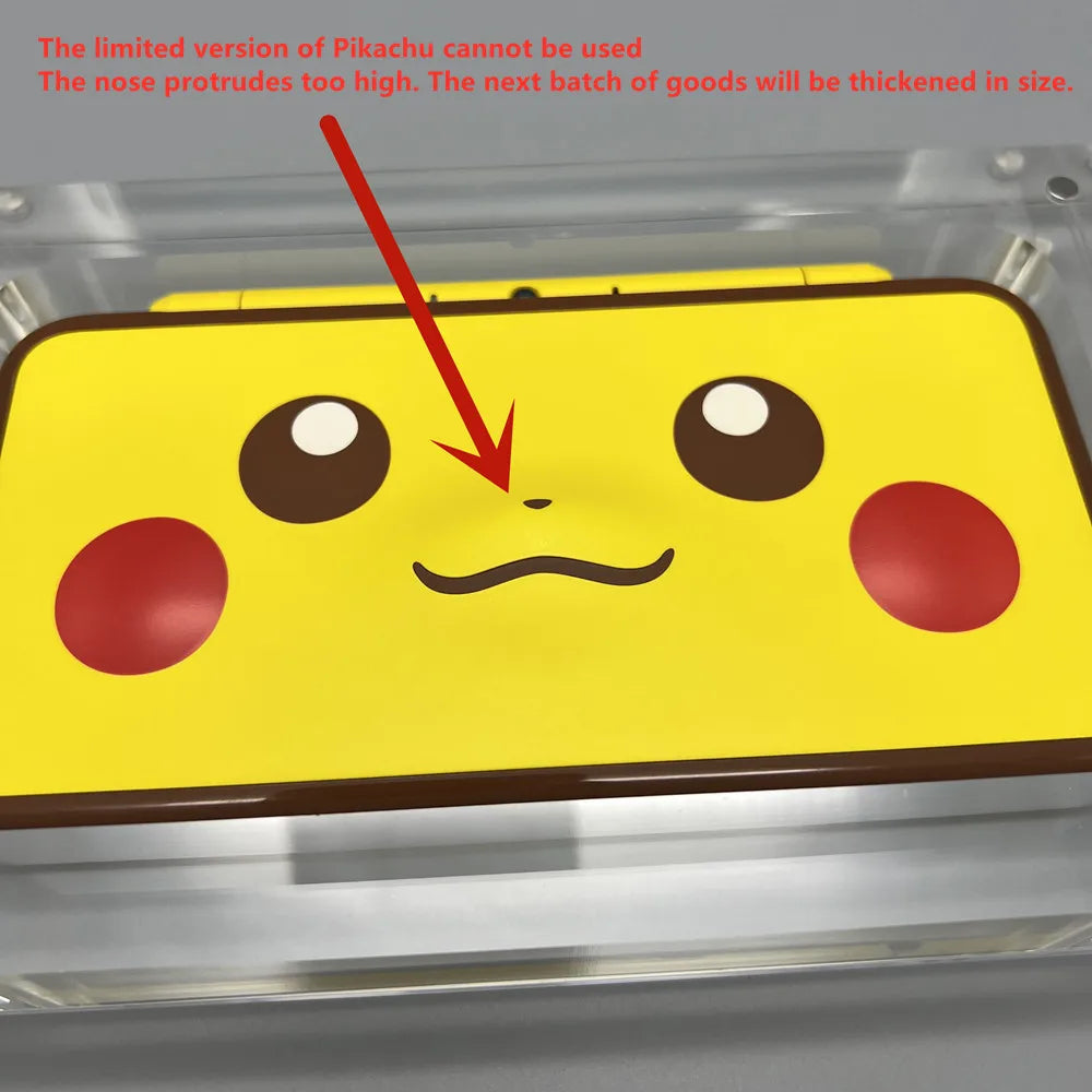 High transparency acrylic magnetic cover console storage box for Nintendo NEW 2DSXL 2DSLL