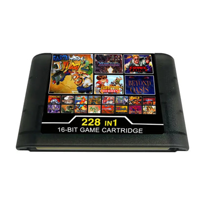16 BIT MD Game Card For Sega Mega Drive For Sega Genesis and for original console Shooting 228 in1