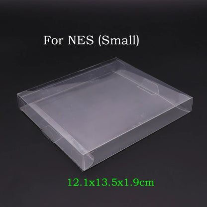 10PCS Clear Transparent Game Cartridge Box Case CIB Games Plastic PET Protector for N64 NES SNES for GB GBA GBC NGPC Switch