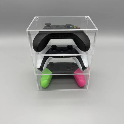 Handle storage box for PS5 SWITCH XBOX console handle. Magnetic cover high transparency acrylic box Can be stacked