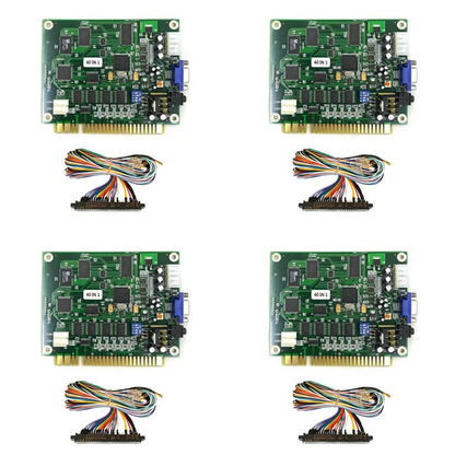 FULL-4X 60 In 1 Multicade PCB Board Arcade Game Board With 28P Cable VGA Output Arcade Game Board Horizontal For Jamma Arcade