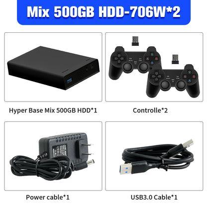 500G Game Hard Drive With 38000+Games For Xbox/PS3/PS2/Gamecube/Wii/Wiiu/Switch 3 System in 1 Plug&Play Game Consoles For WIN PC