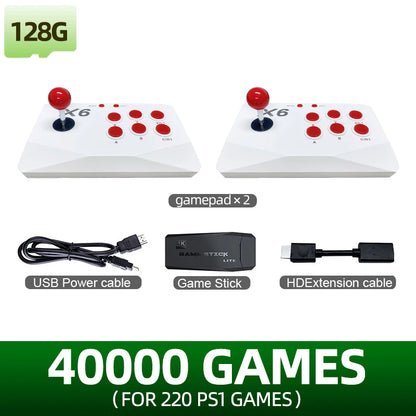 M15 Video Game Console 4K Game Stick Built-in 41000 Retro Games For PS1 NES Mame SNES SEGA Everdrive 15+Emulator Save/Search/Add