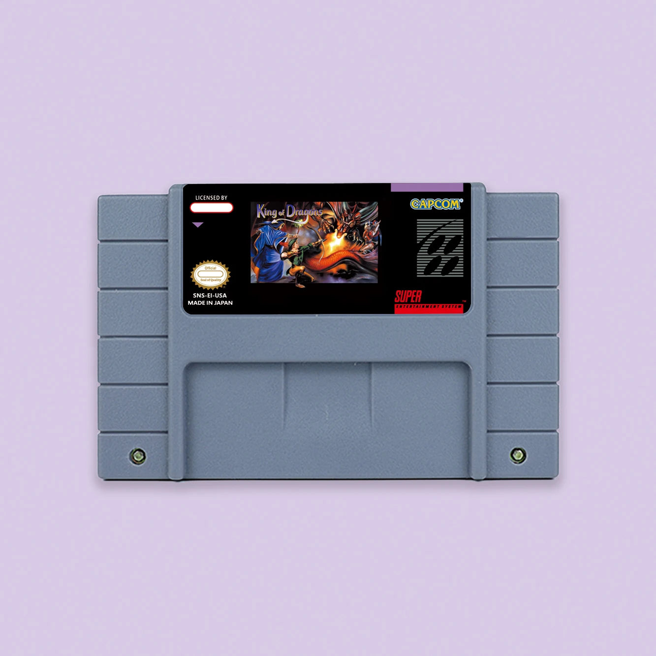 Action games King of Dragons  for SNES 16 bit USA NTSC or EUR PAL Video Game Consoles Cartridge