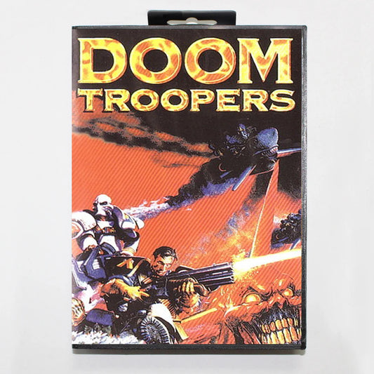 Doom Troopers 16Bit MD Game Cartridge with RU Box for Sega Megadrive Genesis Systems