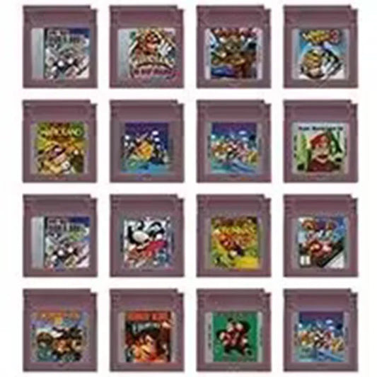 GBC Game Cartridge 16 Bit Video Game Console Card Bros Golf Donkey Kong Wari Picross 2 Land II Land DX Tennis Country Pika land