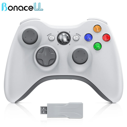 Gamepad for Xbox 360/PC 2.4G Wireless Controller W/Dual Vibration Hall Effect 6-Axis Gyro Joystick Game Remote Control Handle