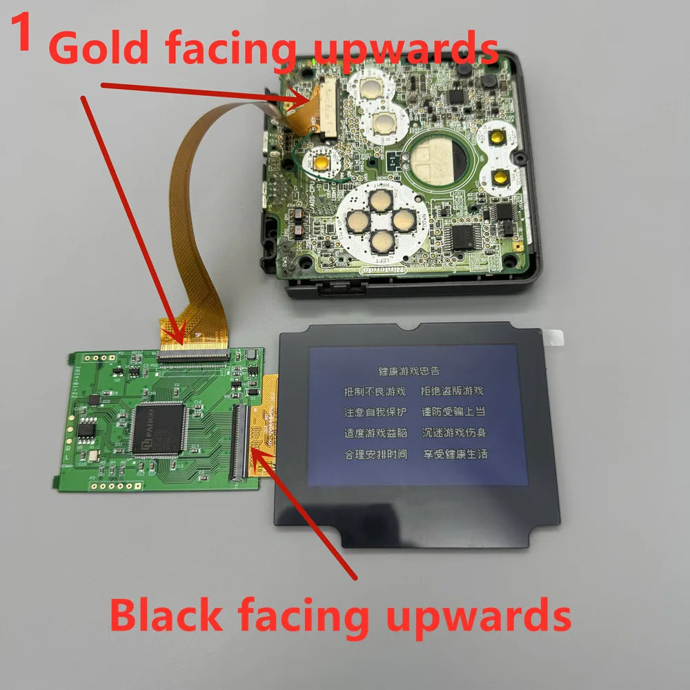 2024 new GBASP IPS LCD 2.9 "IPS high brightness LCD and shell kit for Gameboy advance SP