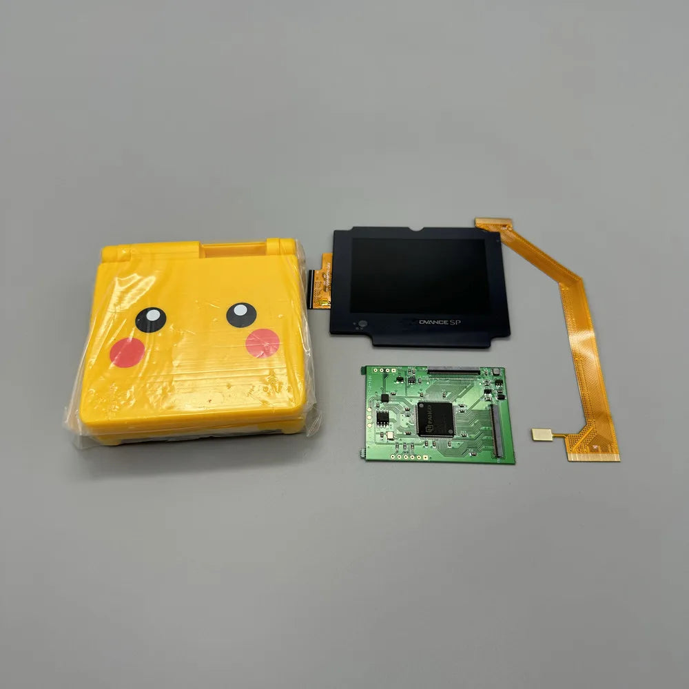 2024 new GBASP IPS LCD 2.9 "IPS high brightness LCD and shell kit for Gameboy advance SP