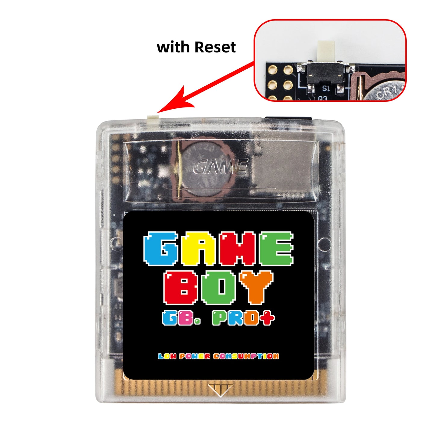 Game Card GB GBC cartridge for Gameboy Color Game Boy Multi Game Cartridge Cart with TF/SD Card 2000 in 1