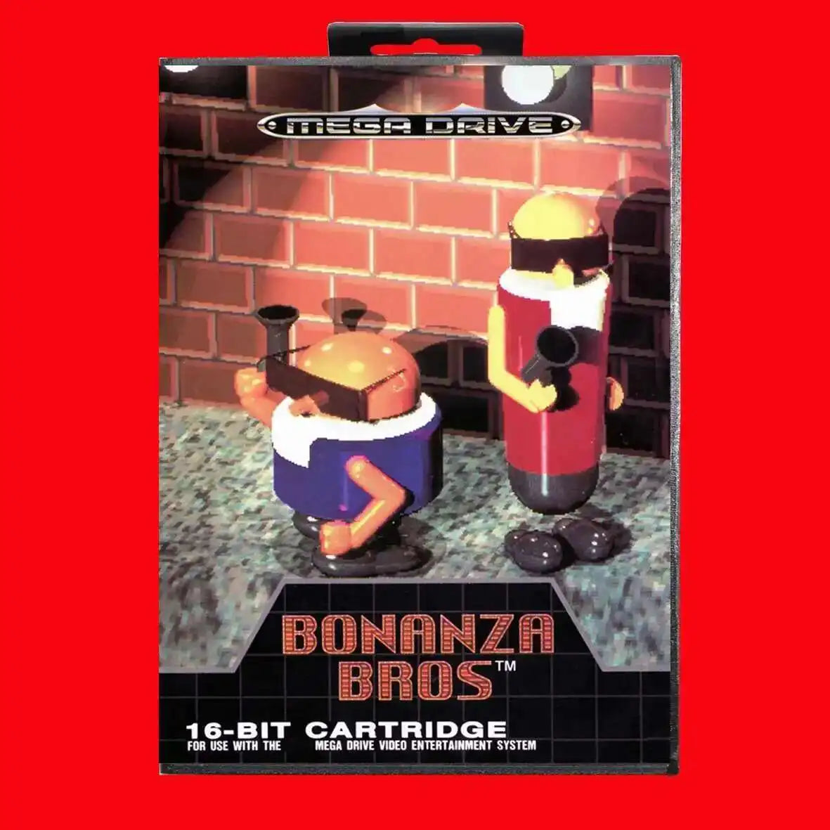 Bonanza Bros 16Bit MD Game Cartridge with EUR Box for Sega Megadrive Genesis Systems