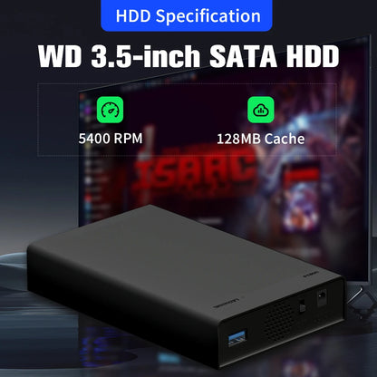 500G Game Hard Drive With 38000+Games For Xbox/PS3/PS2/Gamecube/Wii/Wiiu/Switch 3 System in 1 Plug&Play Game Consoles For WIN PC