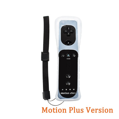 For Nintendo Wii/Wii U Joystick 2 in 1 Controller Set Wireless Remote Gamepad Motion Plus with Silicone Case Video Game