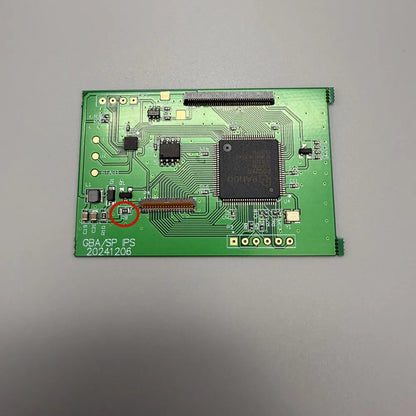 2025 high resolution IPS LCD screen for Gameboy advance SP GBASP .Original shell installation does not require shell cutting