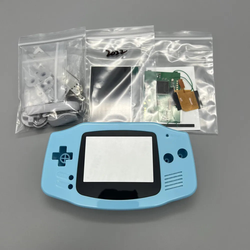 2024 new GBA IPS LCD no cut shell required easy to install 3.0 "IPS high brightness LCD and shell kit for Gameboy advance GBA