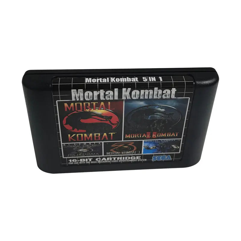 MORTAL KOMBAT 5 in 1 Multicart Classic Sega Game Cartridge 16 bit MD Card For Sega Mega Drive 2 Genesis Console | Region Free