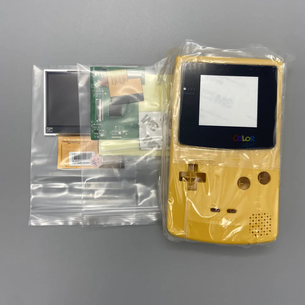 Easy to install 2.2 inches GBC high brightness LCD and new shell for Gameboy Color，GBC LCD screen
