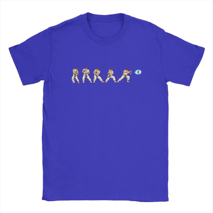 Street Fighting T Shirt Fighters II RYU HADOKEN Men Game Funny Harajuku Tees Short Sleeve Crew Neck T-Shirt Pure Cotton Present