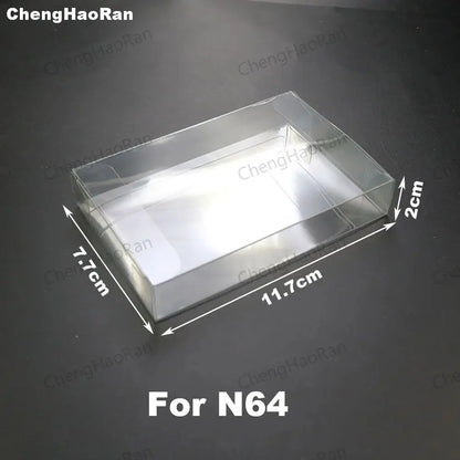 1piece Clear Transparent Game Cartridge Box Case  Games Plastic PET Protector for N64 NES SNES for ps5 ps4 ps3 GB GBA GBC Switch