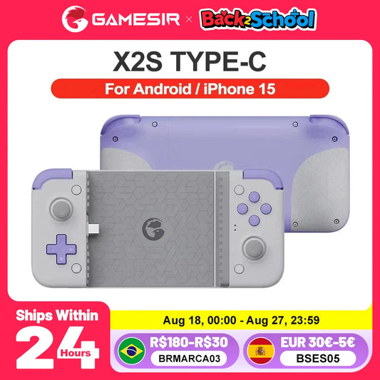 GameSir X2s Mobile Gamepad Android Phone Game Controller for Cloud Gaming Xbox Game Pass STADIA xCloud Hall Effect Joystick