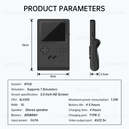Handheld Game Console Portable Retro Mini Video Game for NES SNES GBA Emulators Consoles for Gameboy Player GB300 Kid Gift